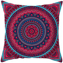 Axyaa Mandala Print Square Pillowcase - Home Decor Cushion Cover