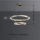 Axyaa Postmodern Crystal Chandelier for Luxurious Living Spaces