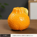 Axyaa Fruit Vase Series: Dragon Fruit Orange Mango Ceramic Vase for Living Room Decor