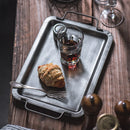 Axya Vintage Wrought Iron Serving Tray with Handle - Home & Wedding Decor