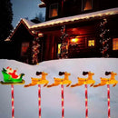 Axyaa Solar Christmas Lights Set for Festive Lawn Decor