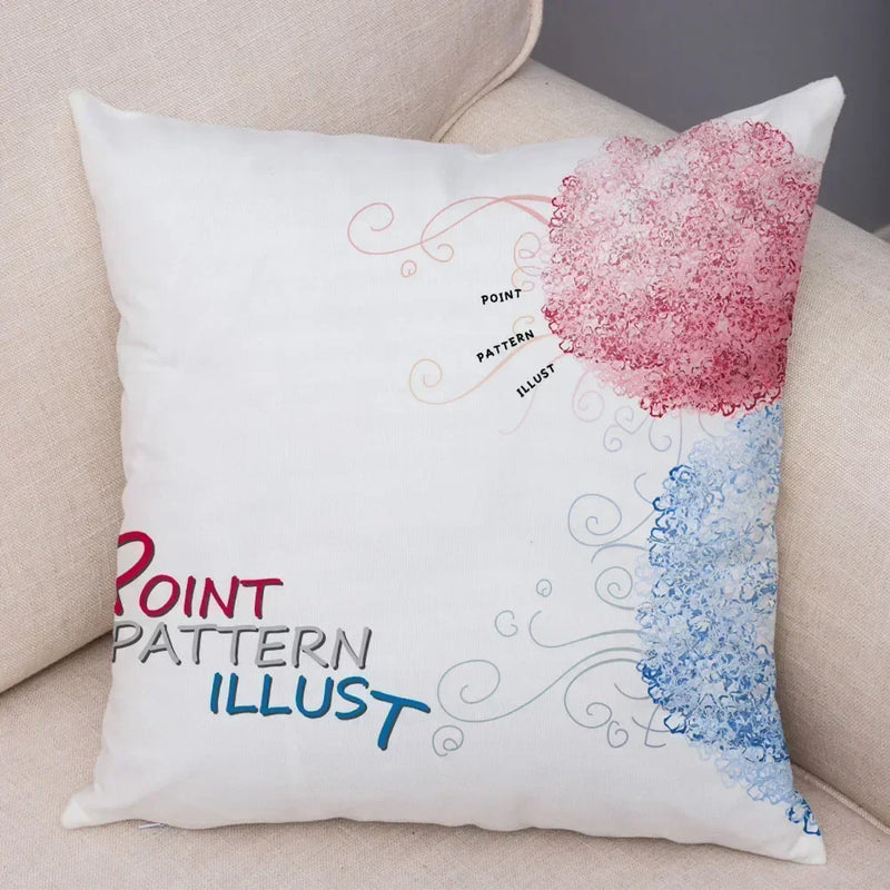 Axyaa Geometric Flower Print Pillowcase Collection