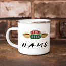 Axyaa Personalized Enamel Mug for Friends | Birthday Gift Tea Coffee Cup