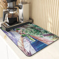 Axyaa Four Seasons Pattern Table Placemats - Absorbent Cup Stand Mats