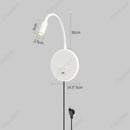 Axyaa Adjustable Angle Wall Light with USB Charging Port - Bedroom & Corridor Decor
