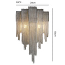 Axyaa Postmodern Tassel Chain LED Floor Lamp Gold/Silver Luxury for Living Room
