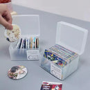 Axyaa Kpop Photocard Storage Box: Transparent Organizer for Idol Photo Collection