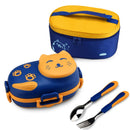 Axyaa Cartoon Cat Lunch Box Set - Stainless Steel Thermal Food Container