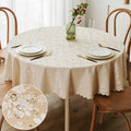 Axyaa Waterproof Vinyl Tablecloth 60x84 Inch for Kitchen Dining Room