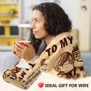 Axyaa Romantic Love Blanket for Wife: Mothers Day, Anniversary, Birthday Gift