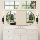 Axyaa Black Framed Bathroom Mirror - Modern Vanity Mirror for Washing Room