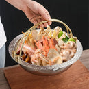 Axya Hammered Stainless Steel Mandarin Duck Hanging Pot for Japanese Sushi