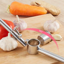 Axya Stainless Steel Garlic Press Masher Kitchen Tool