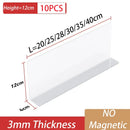 Axyaa Plastic Shelf Divider, Transparent, for Convenience Store & Supermarket Displays