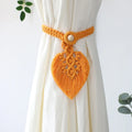 Axyaa Boho Macrame Curtain Tiebacks with Bead Detail - Living Room Accessories