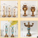 Axyaa Retro Resin Candle Holder for Nostalgic Decoration and Candlelight Dinners