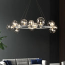 Axyaa Glass Ball Bubble Pendant Lamp: Modern, Personalized Art for Living or Dining Room