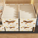 Axyaa Fabric Clothes Storage Box Organizer Cabinet - Foldable Multi-Purpose Drawer Box
