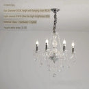 Axyaa Gold Crystal Chandelier: Vintage Industrial Style for Living & Dining Room