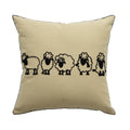 Embroidered Animal Cushion Cover 45x45cm by Axyaa - Puppy Horse Panda Bunny Zebra