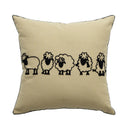 Embroidered Animal Cushion Cover 45x45cm by Axyaa - Puppy Horse Panda Bunny Zebra