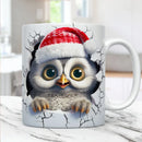Axyaa 3D Owl Mug 11oz | Cute Bird Lover Gift Cup | Creative Home Juice Coffee Mug