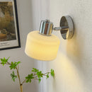 Axyaa LED Wall Lamp Up Down Rotate Modern Nordic White Ceramic Iron Body