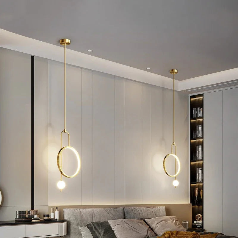 Luxury Nordic Bedroom Pendant Lamp by Axyaa - Modern Living Room Ceiling Chandelier