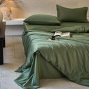 Axyaa Queen Duvet Cover Set - Lyocell/Cotton Mix, Natural Plant Fibers