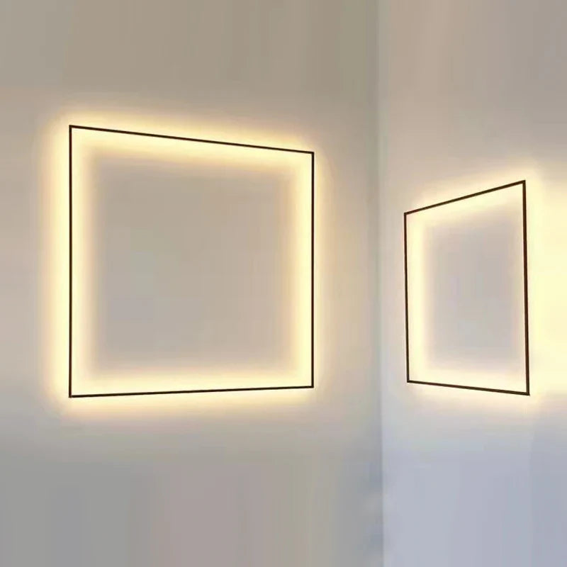 Axyaa Modern LED Square Wall Lamp for Living Room Bedroom Decor