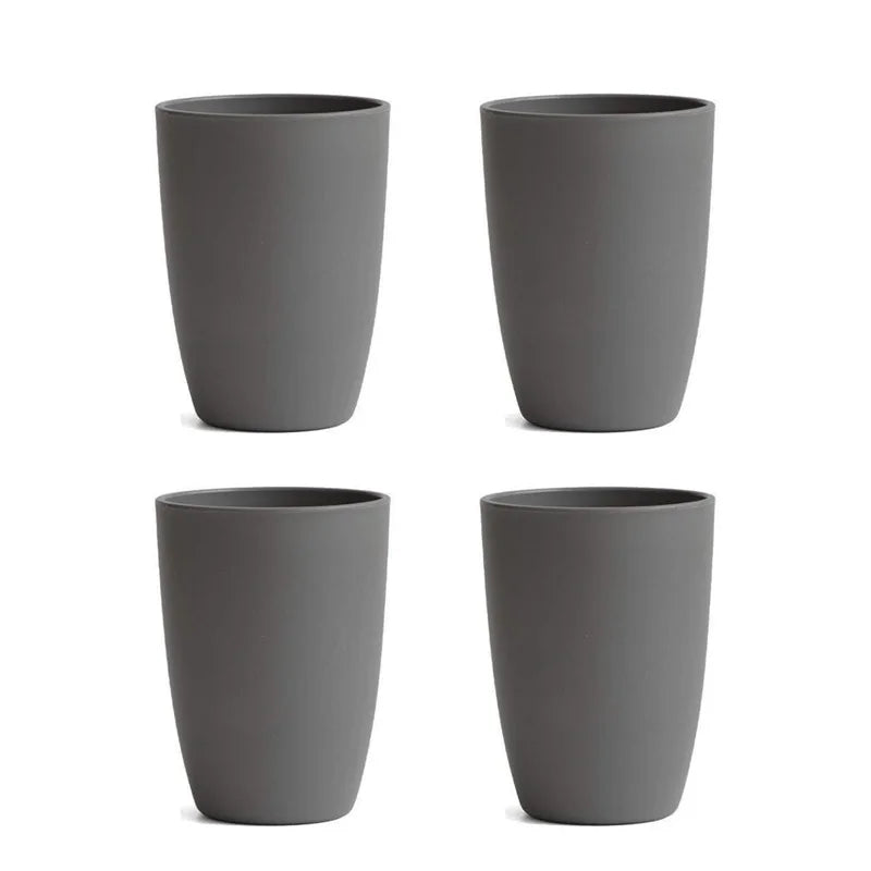 Axyaa Grey Plastic Cups - Set of 6