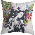 Axyaa Graffiti Street Art Pillow Covers - Home Decoration Lions David Lips Cover