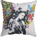 Axyaa Graffiti Street Art Pillow Covers - Home Decoration Lions David Lips Cover