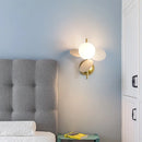 Axyaa Nordic Glass Ball Wall Sconce: Elegant G9 Light for Living Room & Bedroom