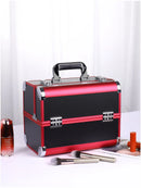 Axyaa Portable Cosmetic Suitcase: Professional Makeup Bag for Women with Large Capacity