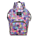 Axyaa Cartoon Printed Mummy Diaper Bag Backpack with Bottle Insulation Storage