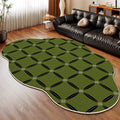 Axyaa Irregular Geometric Square Carpet for Living Room and Bedroom