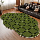 Axyaa Irregular Geometric Square Carpet for Living Room and Bedroom