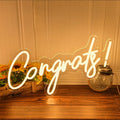 Axyaa 21-inch 'CONGRATS' Neon Light Sign for Graduation Party, Home, Bar, Restaurant Decor