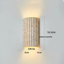 Axyaa LED Wall Sconce Stone Clock Light for Home Decor