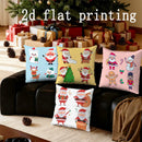 Axyaa Festive Christmas Pattern Pillowcase for Sofa, Bedroom, Car - Cushion Cover