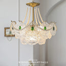Axyaa Light Luxury Crystal Chandelier for Living Room, Bedroom, Dining Room