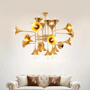 Axyaa Multi-Head Trumpet Pendant Chandelier for Kitchen & Living Rooms