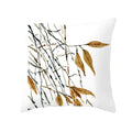 Axyaa Autumn Maple Leaves Pillow Cases with Fresh Print Flower Plant Custom Polyester Cover