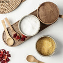 Axya Ceramic Spice Pepper Jar with Wooden Lid, Porcelain Seasoning Storage Bottle