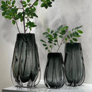 Axyaa Glass Vase: Modern High-End Table Decor for Elegant Home Dining