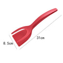 Axyaa 2-in-1 Spatula Tongs for Cooking, Non-Stick Flip Turner Tool & Omelette Steak Helper