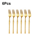 Axyaa Gold Stainless Steel Cutlery Set - 30Pcs Western Dinner Utensils