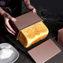 Axyaa Non-Stick Loaf Pan with Lid: Carbon Steel Bread Toast Box Mold