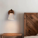 Axyaa Yellow Travertine Wall Lamp LED Sconce, Classical Bedroom Lighting Fixtures